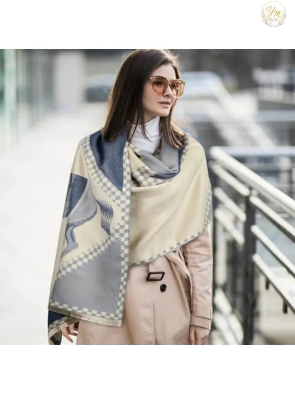 Cashmere Pashmina Shawl Wrap Poncho Cape Evening Dressing Blanket Scarf Women